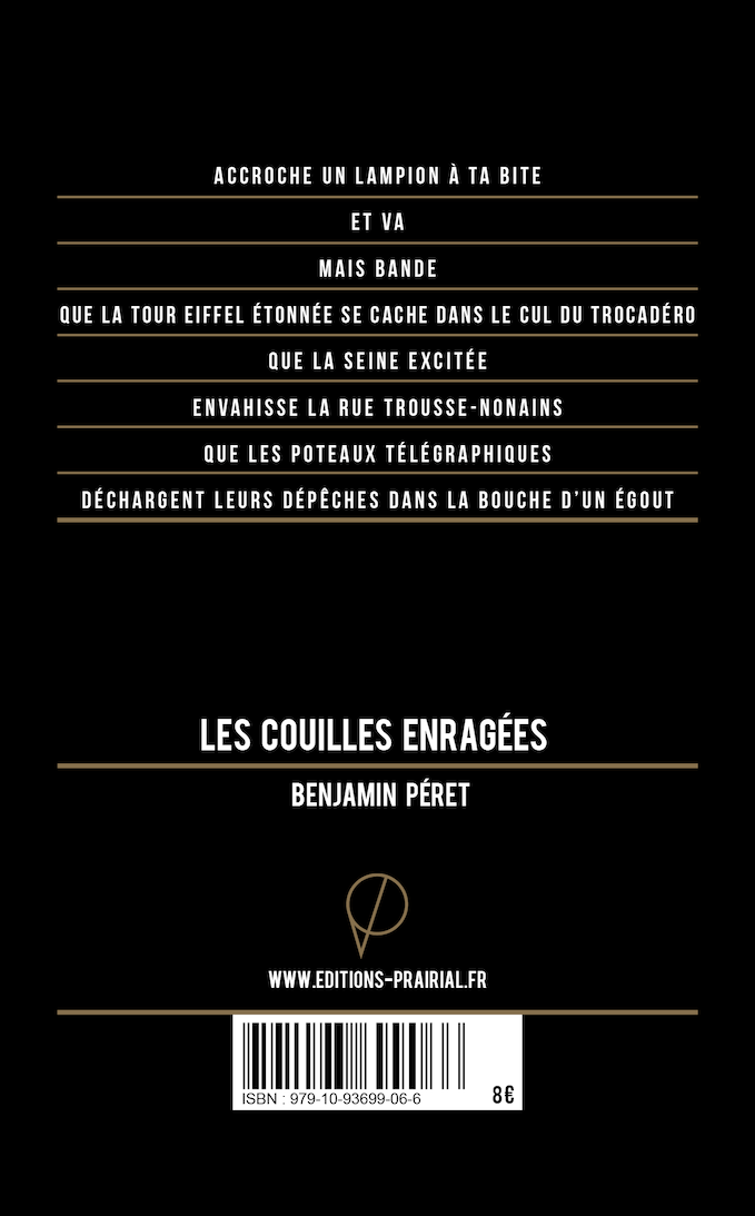 Les couilles enragées, de Benjamin Péret
