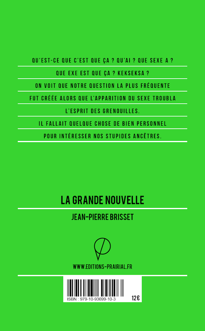 La Grande Nouvelle, de Jean-Pierre Brisset